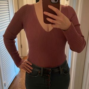 Forever 21 ribbed bodysuit